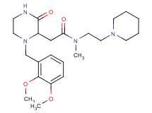 2-[1-(2,3-dimethoxybenzyl)-3-oxo-2-piperazinyl]-N-methyl-N-[2-(1-piperidinyl)ethyl]acetamide