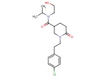 1-[2-(4-chlorophenyl)ethyl]-N-(2-hydroxyethyl)-N-isopropyl-6-oxo-3-piperidinecarboxamide