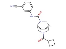(1S*,5R*)-N-(3-cyanophenyl)-3-(cyclobutylcarbonyl)-3,6-diazabicyclo[3.2.2]nonane-6-carboxamide