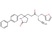 3-[2-(4-biphenylylmethyl)-5-oxo-2-pyrrolidinyl]-N-(2-furylmethyl)-N-2-propyn-1-ylpropanamide
