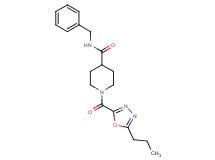 N-benzyl-1-[(5-propyl-1,3,4-oxadiazol-2-yl)carbonyl]piperidine-4-carboxamide