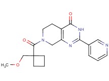 7-{[1-(methoxymethyl)cyclobutyl]carbonyl}-2-pyridin-3-yl-5,6,7,8-tetrahydropyrido[3,4-d]pyrimidin-4(3H)-one