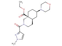 ethyl (4aR*,6R*,8aS*)-2-[(1-methyl-1H-pyrazol-3-yl)carbonyl]-6-(4-morpholinyl)octahydro-8a(1H)-isoquinolinecarboxylate