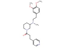 N-[2-(3,4-dimethoxyphenyl)ethyl]-N-methyl-1-[3-(4-pyridinyl)propanoyl]-3-piperidinamine
