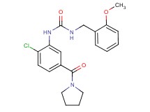 N-[2-chloro-5-(pyrrolidin-1-ylcarbonyl)phenyl]-N'-(2-methoxybenzyl)urea