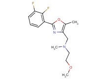 N-{[2-(2,3-difluorophenyl)-5-methyl-1,3-oxazol-4-yl]methyl}-2-methoxy-N-methylethanamine