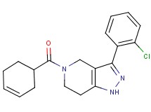 3-(2-chlorophenyl)-5-(cyclohex-3-en-1-ylcarbonyl)-4,5,6,7-tetrahydro-1H-pyrazolo[4,3-c]pyridine