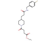 methyl 4-(4-{3-[(4-fluorobenzyl)amino]-3-oxopropyl}-1-piperidinyl)-4-oxobutanoate