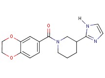 1-(2,3-dihydro-1,4-benzodioxin-6-ylcarbonyl)-3-(1H-imidazol-2-yl)piperidine