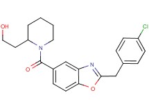 2-(1-{[2-(4-chlorobenzyl)-1,3-benzoxazol-5-yl]carbonyl}-2-piperidinyl)ethanol
