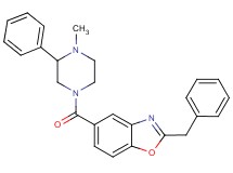 2-benzyl-5-[(4-methyl-3-phenyl-1-piperazinyl)carbonyl]-1,3-benzoxazole