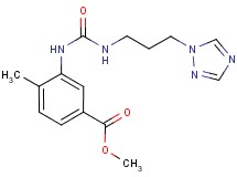 methyl 4-methyl-3-[({[3-(1H-1,2,4-triazol-1-yl)propyl]amino}carbonyl)amino]benzoate