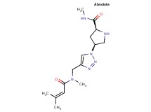 (4S)-N-methyl-4-(4-{[methyl(3-methyl-2-butenoyl)amino]methyl}-1H-1,2,3-triazol-1-yl)-L-prolinamide hydrochloride
