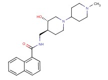 N-{[(3S*,4S*)-3-hydroxy-1'-methyl-1,4'-bipiperidin-4-yl]methyl}-1-naphthamide
