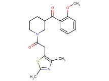{1-[(2,4-dimethyl-1,3-thiazol-5-yl)acetyl]-3-piperidinyl}(2-methoxyphenyl)methanone