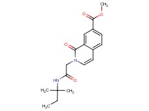 methyl 2-{2-[(1,1-dimethylpropyl)amino]-2-oxoethyl}-1-oxo-1,2-dihydroisoquinoline-7-carboxylate