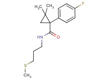 1-(4-fluorophenyl)-2,2-dimethyl-N-[3-(methylthio)propyl]cyclopropanecarboxamide