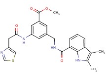 methyl 3-({[(2,3-dimethyl-1H-indol-7-yl)carbonyl]amino}methyl)-5-[(1,3-thiazol-4-ylacetyl)amino]benzoate
