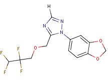 1-(1,3-benzodioxol-5-yl)-5-[(2,2,3,3-tetrafluoropropoxy)methyl]-1H-1,2,4-triazole