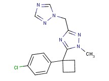 5-[1-(4-chlorophenyl)cyclobutyl]-1-methyl-3-(1H-1,2,4-triazol-1-ylmethyl)-1H-1,2,4-triazole