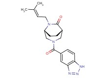 (1S*,5R*)-3-(1H-1,2,3-benzotriazol-5-ylcarbonyl)-6-(3-methylbut-2-en-1-yl)-3,6-diazabicyclo[3.2.2]nonan-7-one
