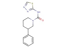 3-phenyl-N-1,3,4-thiadiazol-2-ylpiperidine-1-carboxamide