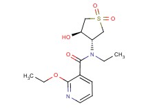 2-ethoxy-N-ethyl-N-[(3R*,4R*)-4-hydroxy-1,1-dioxidotetrahydro-3-thienyl]nicotinamide