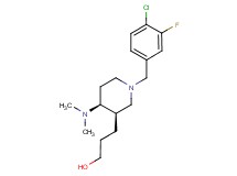 3-[(3R*,4S*)-1-(4-chloro-3-fluorobenzyl)-4-(dimethylamino)piperidin-3-yl]propan-1-ol