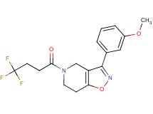 3-(3-methoxyphenyl)-5-(4,4,4-trifluorobutanoyl)-4,5,6,7-tetrahydroisoxazolo[4,5-c]pyridine