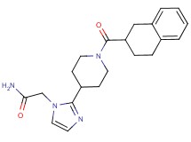 2-{2-[1-(1,2,3,4-tetrahydro-2-naphthalenylcarbonyl)-4-piperidinyl]-1H-imidazol-1-yl}acetamide