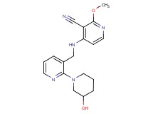 4-({[2-(3-hydroxypiperidin-1-yl)pyridin-3-yl]methyl}amino)-2-methoxynicotinonitrile