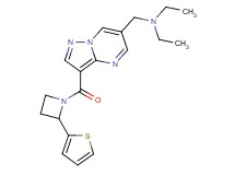 N-ethyl-N-[(3-{[2-(2-thienyl)azetidin-1-yl]carbonyl}pyrazolo[1,5-a]pyrimidin-6-yl)methyl]ethanamine