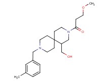 [3-(3-methoxypropanoyl)-9-(3-methylbenzyl)-3,9-diazaspiro[5.5]undec-1-yl]methanol