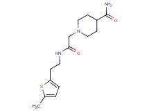 1-(2-{[2-(5-methyl-2-thienyl)ethyl]amino}-2-oxoethyl)-4-piperidinecarboxamide