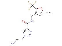1-(2-aminoethyl)-N-{[5-methyl-2-(trifluoromethyl)-3-furyl]methyl}-1H-1,2,3-triazole-4-carboxamide