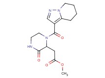 methyl [3-oxo-1-(4,5,6,7-tetrahydropyrazolo[1,5-a]pyridin-3-ylcarbonyl)piperazin-2-yl]acetate