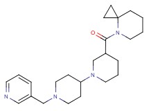 3-(4-azaspiro[2.5]oct-4-ylcarbonyl)-1'-(pyridin-3-ylmethyl)-1,4'-bipiperidine