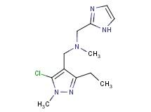 1-(5-chloro-3-ethyl-1-methyl-1H-pyrazol-4-yl)-N-(1H-imidazol-2-ylmethyl)-N-methylmethanamine