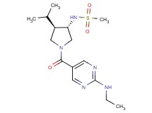 N-((3S*,4R*)-1-{[2-(ethylamino)-5-pyrimidinyl]carbonyl}-4-isopropyl-3-pyrrolidinyl)methanesulfonamide