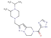 2-[(4-isopropyl-3-methyl-1-piperazinyl)methyl]-5-(1H-1,2,4-triazol-5-ylcarbonyl)-4,5,6,7-tetrahydropyrazolo[1,5-a]pyrazine