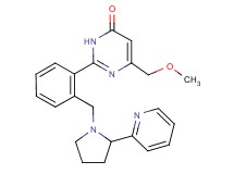6-(methoxymethyl)-2-(2-{[2-(2-pyridinyl)-1-pyrrolidinyl]methyl}phenyl)-4(3H)-pyrimidinone