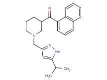 {1-[(5-isopropyl-1H-pyrazol-3-yl)methyl]-3-piperidinyl}(1-naphthyl)methanone