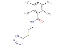 2,3,5,6-tetramethyl-N-[2-(1H-1,2,4-triazol-5-ylthio)ethyl]benzamide