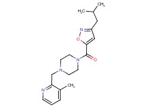 1-[(3-isobutyl-5-isoxazolyl)carbonyl]-4-[(3-methyl-2-pyridinyl)methyl]piperazine