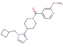 4-({4-[1-(cyclobutylmethyl)-1H-imidazol-2-yl]-1-piperidinyl}carbonyl)-2-methoxypyridine