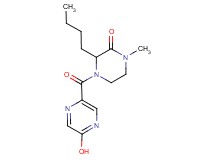 3-butyl-4-[(5-hydroxy-2-pyrazinyl)carbonyl]-1-methyl-2-piperazinone