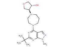 (3R*,4S*)-4-[4-(6-tert-butyl-1-methyl-1H-pyrazolo[3,4-d]pyrimidin-4-yl)-1,4-diazepan-1-yl]tetrahydro-3-furanol