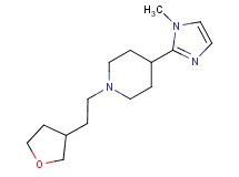 4-(1-methyl-1H-imidazol-2-yl)-1-[2-(tetrahydro-3-furanyl)ethyl]piperidine