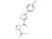 1-{[3-(4-hydroxyphenyl)-1H-pyrazol-5-yl]carbonyl}-2-azetidinecarboxylic acid