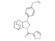 (3R*,3aR*,7aR*)-1-(isoxazol-3-ylcarbonyl)-3-(4-methoxyphenyl)octahydro-4,7-ethanopyrrolo[3,2-b]pyridine